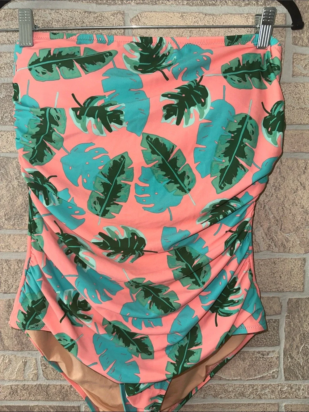 J.CREW FACTORY Printed strapless one-piece swimsuit Like New - Picture 3 of 8